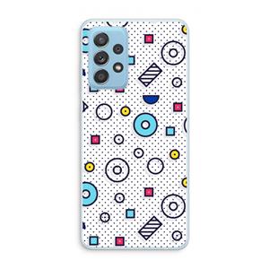 CaseCompany 8-bit N°9: Samsung Galaxy A73 Transparant Hoesje
