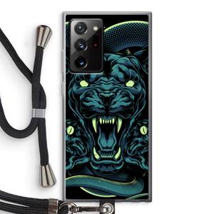 CaseCompany Cougar and Vipers: Samsung Galaxy Note 20 Ultra / Note 20 Ultra 5G Transparant Hoesje met koord