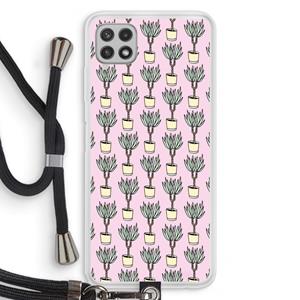 CaseCompany Boompje: Samsung Galaxy A22 4G Transparant Hoesje met koord