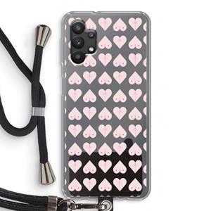 CaseCompany Ass 'n Titties: Samsung Galaxy A32 5G Transparant Hoesje met koord