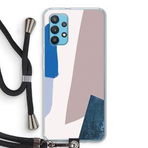 CaseCompany Lapis: Samsung Galaxy A32 4G Transparant Hoesje met koord