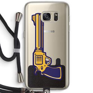 CaseCompany Pew Pew Pew: Samsung Galaxy S7 Transparant Hoesje met koord