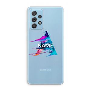CaseCompany Abstract Spectrum: Samsung Galaxy A73 Transparant Hoesje