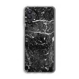 CaseCompany Zwart marmer: Samsung Galaxy A32 5G Transparant Hoesje
