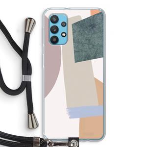 CaseCompany Lindo: Samsung Galaxy A32 4G Transparant Hoesje met koord