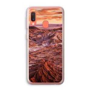 CaseCompany Mars: Samsung Galaxy A20e Transparant Hoesje