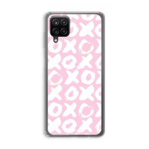CaseCompany XOXO: Samsung Galaxy A12 Transparant Hoesje
