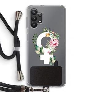 CaseCompany Venus: Samsung Galaxy A32 5G Transparant Hoesje met koord