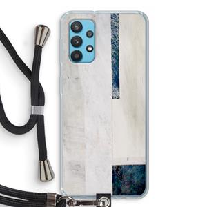 CaseCompany Meet you there: Samsung Galaxy A32 4G Transparant Hoesje met koord