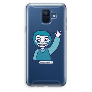 CaseCompany Zwaai: Samsung Galaxy A6 (2018) Transparant Hoesje