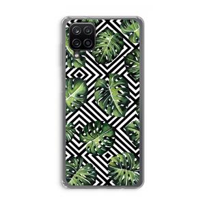 CaseCompany Geometrische jungle: Samsung Galaxy A12 Transparant Hoesje