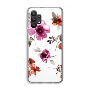 CaseCompany Geschilderde bloemen: Samsung Galaxy A32 5G Transparant Hoesje