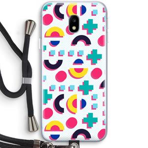 CaseCompany 8-bit N°2: Samsung Galaxy J3 (2017) Transparant Hoesje met koord