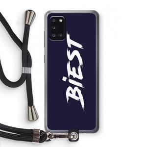 CaseCompany Biest: Samsung Galaxy A31 Transparant Hoesje met koord