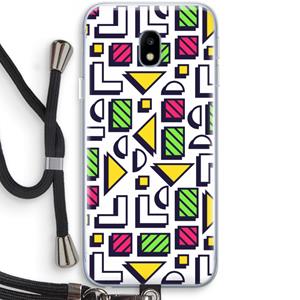 CaseCompany 8-bit N°4: Samsung Galaxy J3 (2017) Transparant Hoesje met koord