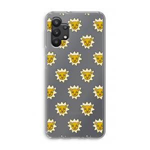 CaseCompany Leeuwenkoppen: Samsung Galaxy A32 5G Transparant Hoesje