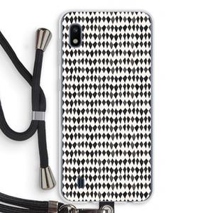 CaseCompany Crazy shapes: Samsung Galaxy A10 Transparant Hoesje met koord