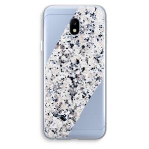 CaseCompany Gespikkelde marmer: Samsung Galaxy J3 (2017) Transparant Hoesje