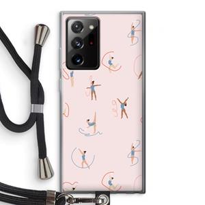 CaseCompany Dancing #3: Samsung Galaxy Note 20 Ultra / Note 20 Ultra 5G Transparant Hoesje met koord