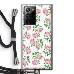 CaseCompany Kleine roosjes: Samsung Galaxy Note 20 Ultra / Note 20 Ultra 5G Transparant Hoesje met koord