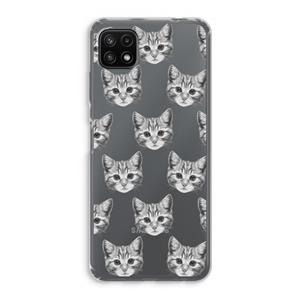 CaseCompany Kitten: Samsung Galaxy A22 5G Transparant Hoesje