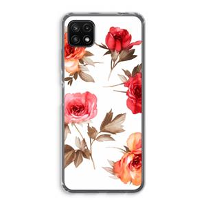CaseCompany Roosjes: Samsung Galaxy A22 5G Transparant Hoesje