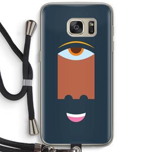 CaseCompany Mono M: Samsung Galaxy S7 Transparant Hoesje met koord