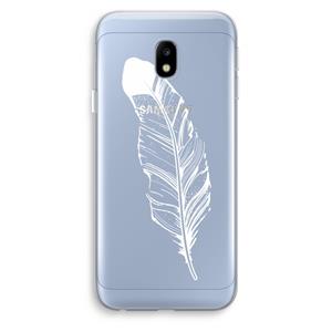 CaseCompany Pluim: Samsung Galaxy J3 (2017) Transparant Hoesje