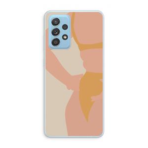 CaseCompany Bikini body: Samsung Galaxy A73 Transparant Hoesje