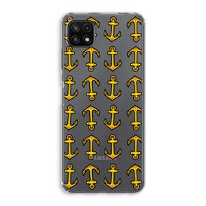 CaseCompany Musketon Anchor: Samsung Galaxy A22 5G Transparant Hoesje