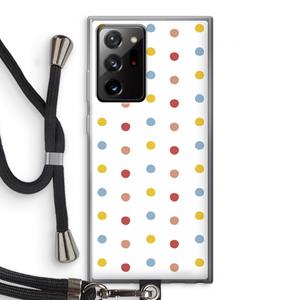 CaseCompany Bollen: Samsung Galaxy Note 20 Ultra / Note 20 Ultra 5G Transparant Hoesje met koord