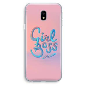 CaseCompany Girl boss: Samsung Galaxy J3 (2017) Transparant Hoesje