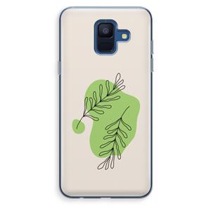 CaseCompany Beleaf in you: Samsung Galaxy A6 (2018) Transparant Hoesje