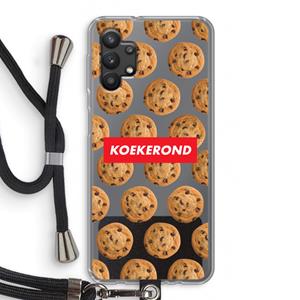 CaseCompany Koekerond: Samsung Galaxy A32 5G Transparant Hoesje met koord