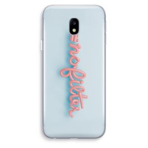 CaseCompany nofilter: Samsung Galaxy J3 (2017) Transparant Hoesje