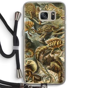 CaseCompany Haeckel Lacertilia: Samsung Galaxy S7 Transparant Hoesje met koord