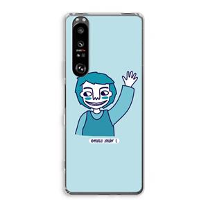 CaseCompany Zwaai: Sony Xperia 1 III Transparant Hoesje