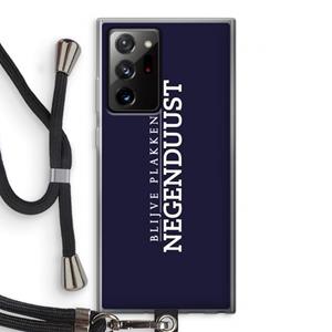 CaseCompany Blijve plakken in Negenduust: Samsung Galaxy Note 20 Ultra / Note 20 Ultra 5G Transparant Hoesje met koord