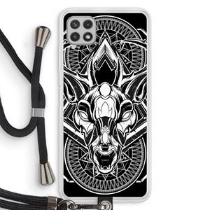 CaseCompany Oh Deer: Samsung Galaxy A22 4G Transparant Hoesje met koord