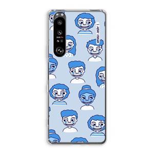 CaseCompany Gezichtjes: Sony Xperia 1 III Transparant Hoesje