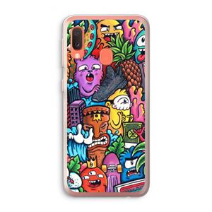 CaseCompany Vexx Mixtape: Samsung Galaxy A20e Transparant Hoesje