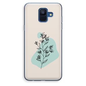 CaseCompany Violets are blue: Samsung Galaxy A6 (2018) Transparant Hoesje