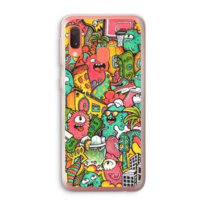 CaseCompany Vexx City: Samsung Galaxy A20e Transparant Hoesje