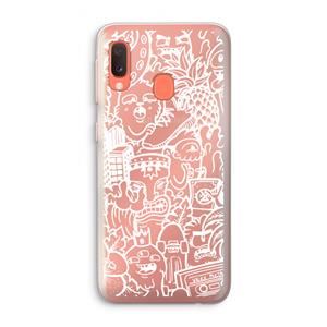 CaseCompany Vexx Mixtape #2: Samsung Galaxy A20e Transparant Hoesje