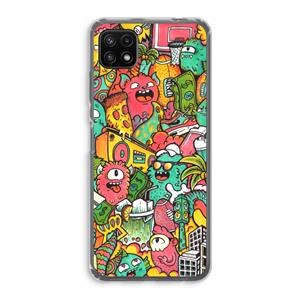 CaseCompany Vexx City: Samsung Galaxy A22 5G Transparant Hoesje