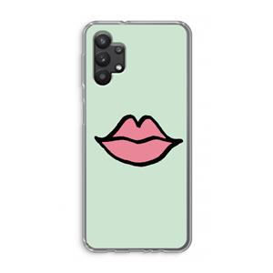 CaseCompany Kusje: Samsung Galaxy A32 5G Transparant Hoesje