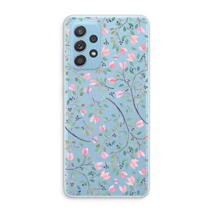 CaseCompany Sierlijke bloemen: Samsung Galaxy A73 Transparant Hoesje
