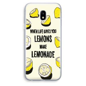 CaseCompany Lemonade: Samsung Galaxy J3 (2017) Transparant Hoesje