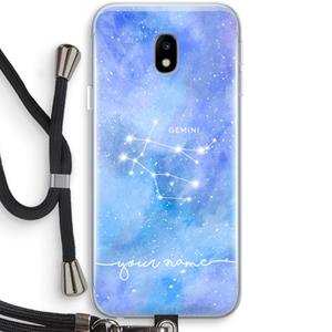 CaseCompany Sterrenbeeld - Licht: Samsung Galaxy J3 (2017) Transparant Hoesje met koord