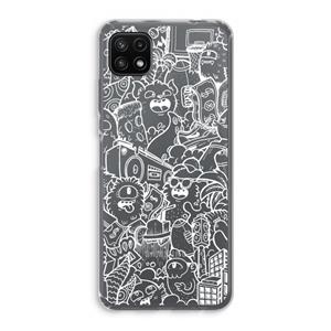 CaseCompany Vexx City #2: Samsung Galaxy A22 5G Transparant Hoesje